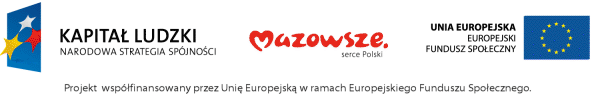 Projekt współfinansowany przez Unię Europejską w ramach Europejskiego Funduszu Społecznego.